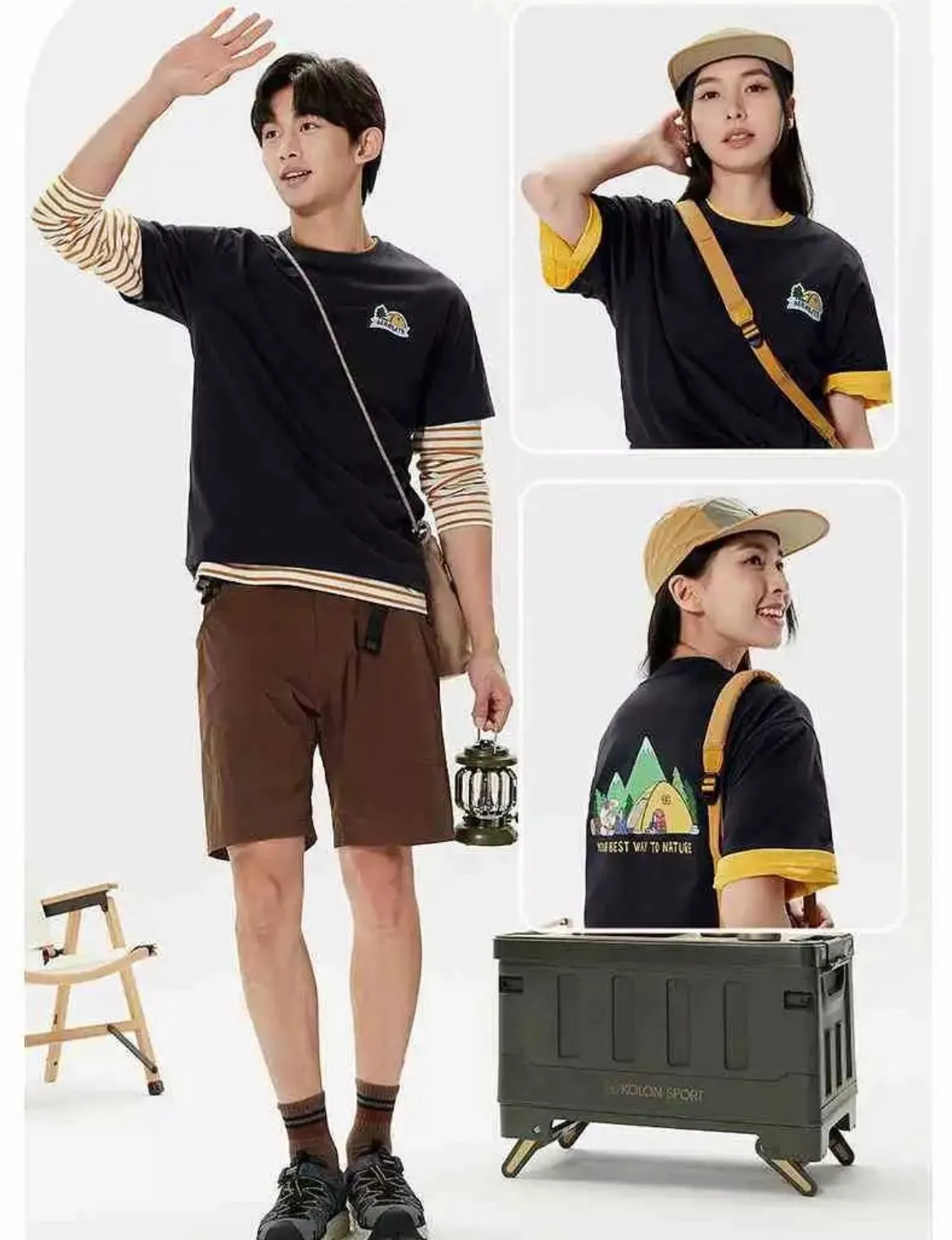 코오롱스포츠 제온황일 콜라보 라운드 반소매 티셔츠 상세 이미지 11