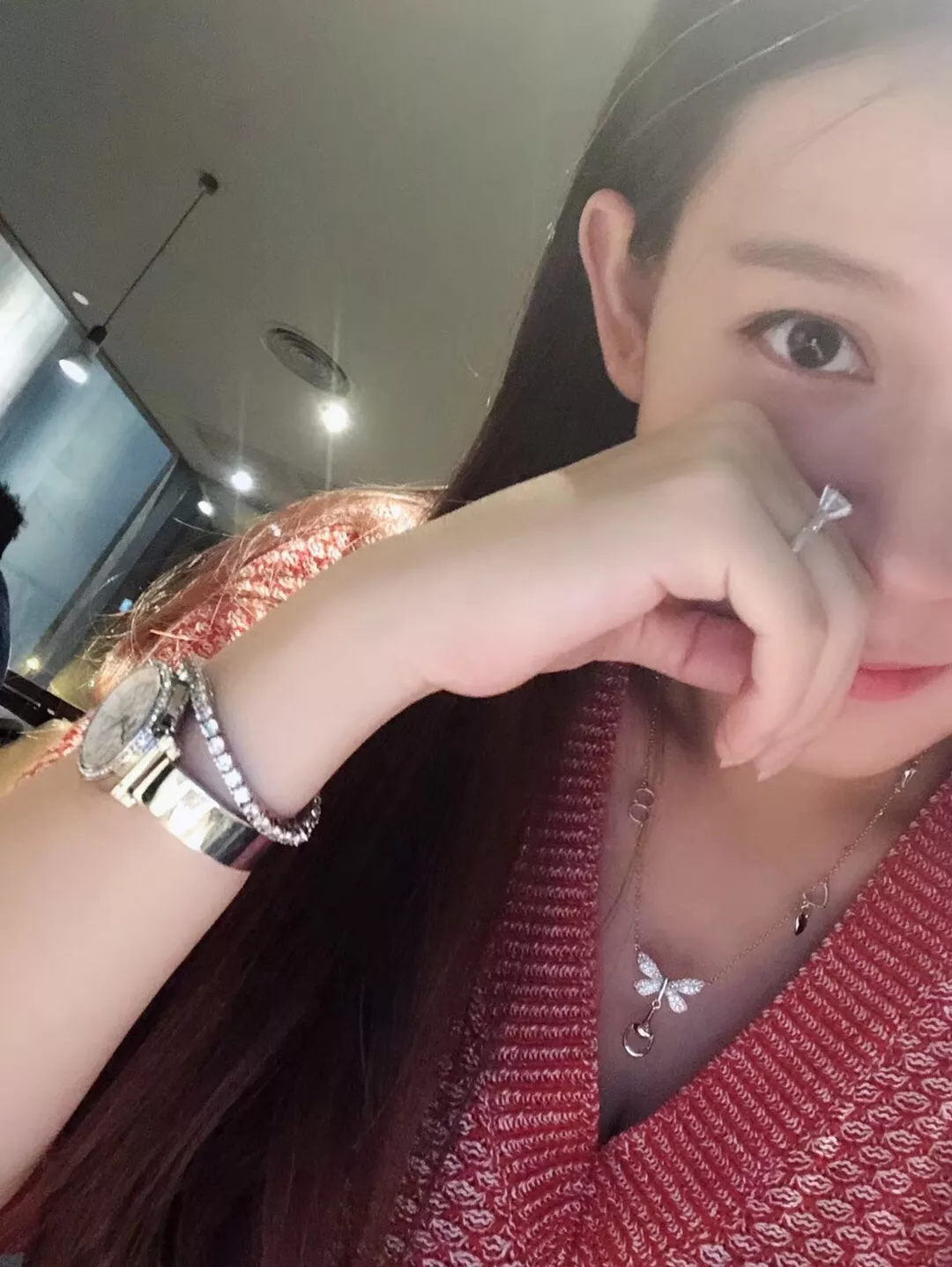 구찌 버터플라이 장식 목걸이 상세 이미지 8