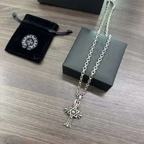 크롬하츠 크로스 펜던트 체인 목걸이