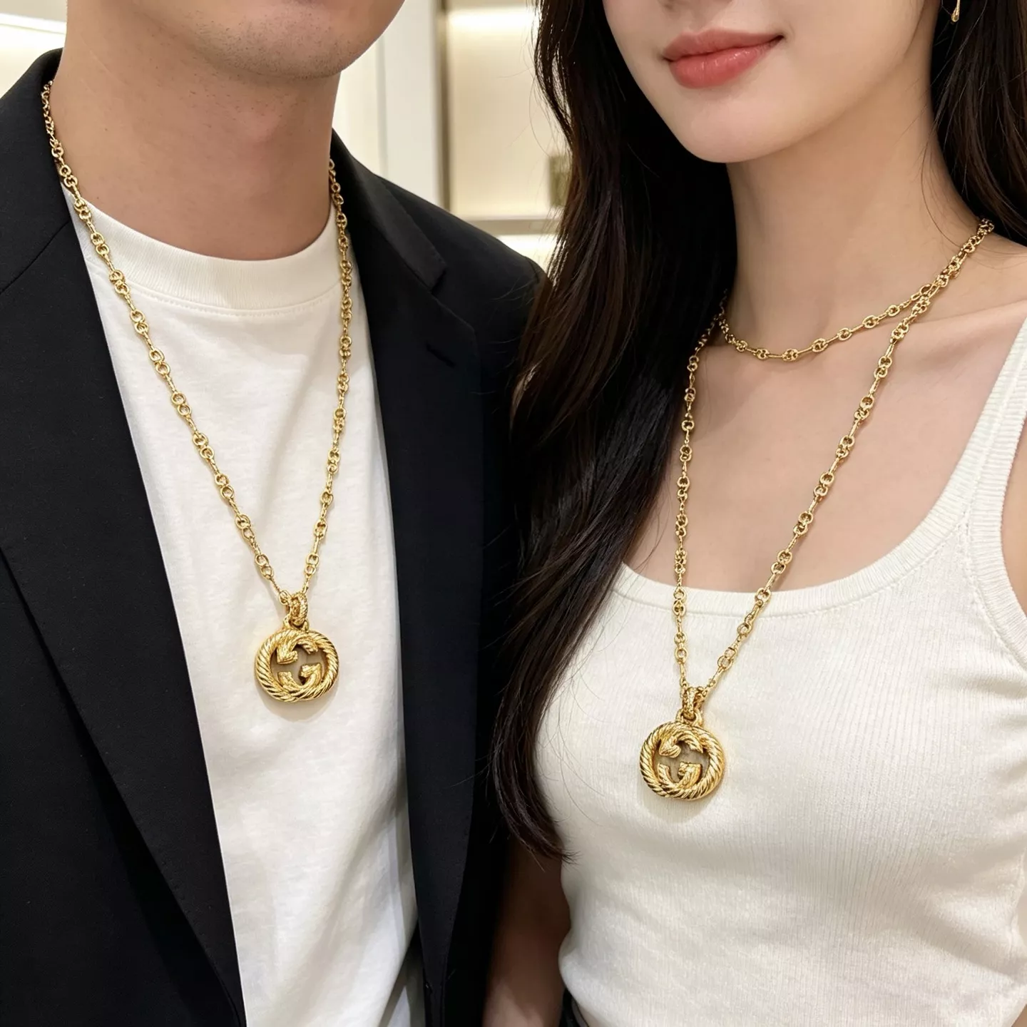 구찌 더블 G 체인 목걸이 상세 이미지 8