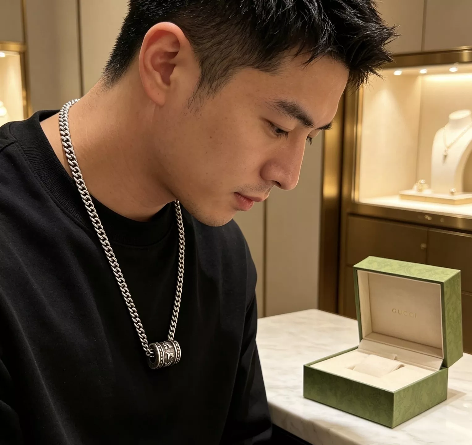 구찌 더블 G 체인 목걸이 상세 이미지 3
