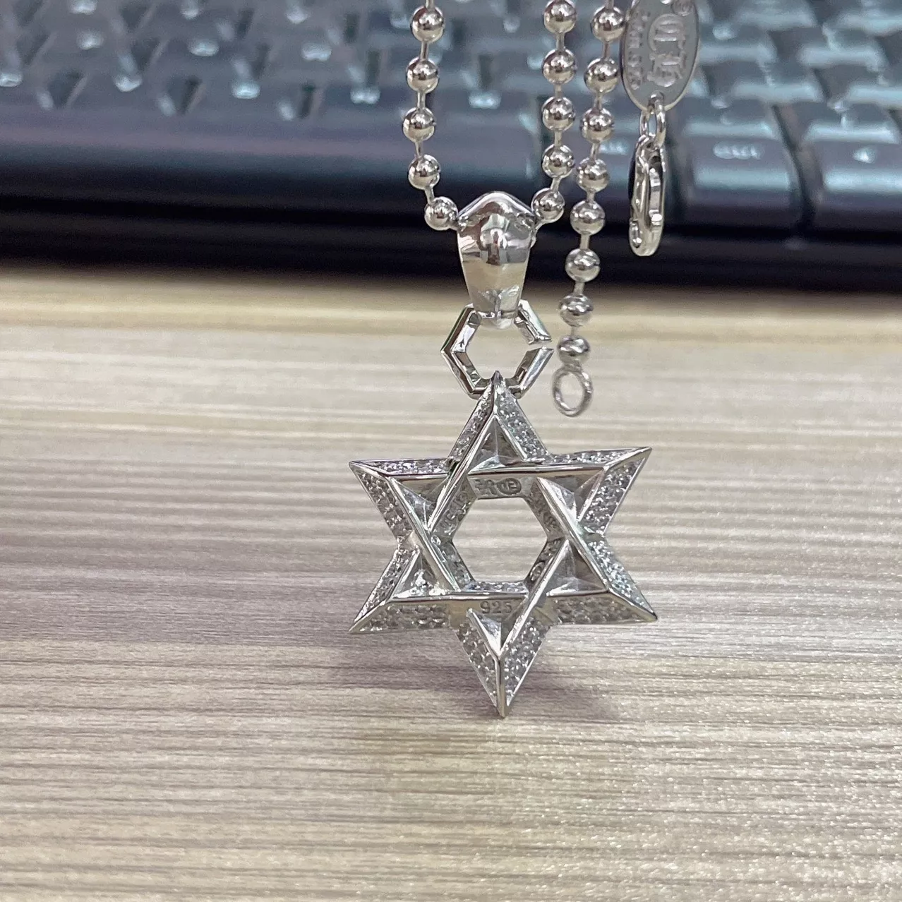 크롬하츠 육각별 펜던트 목걸이 상세 이미지 2