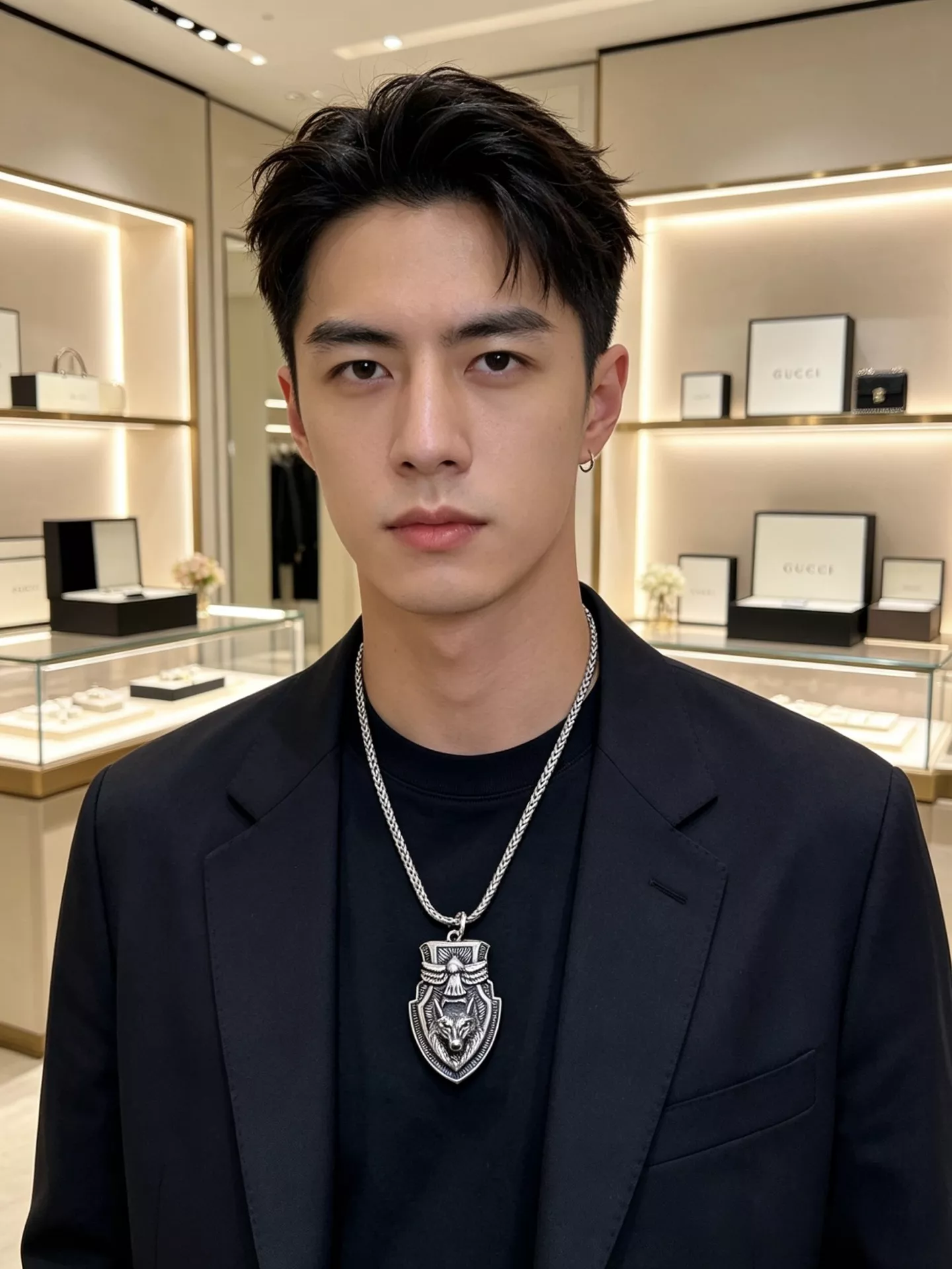 구찌 앵거 포레스트 더블 G 빈티지 체인 목걸이 상세 이미지 8