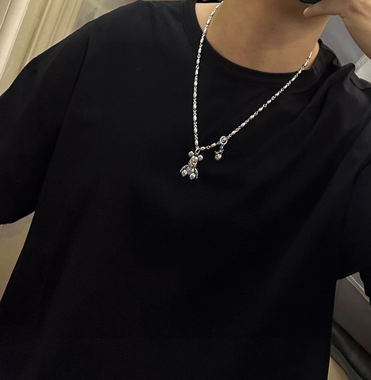 루이비통 빈티지 실버톤 체인 목걸이 상세 이미지 9