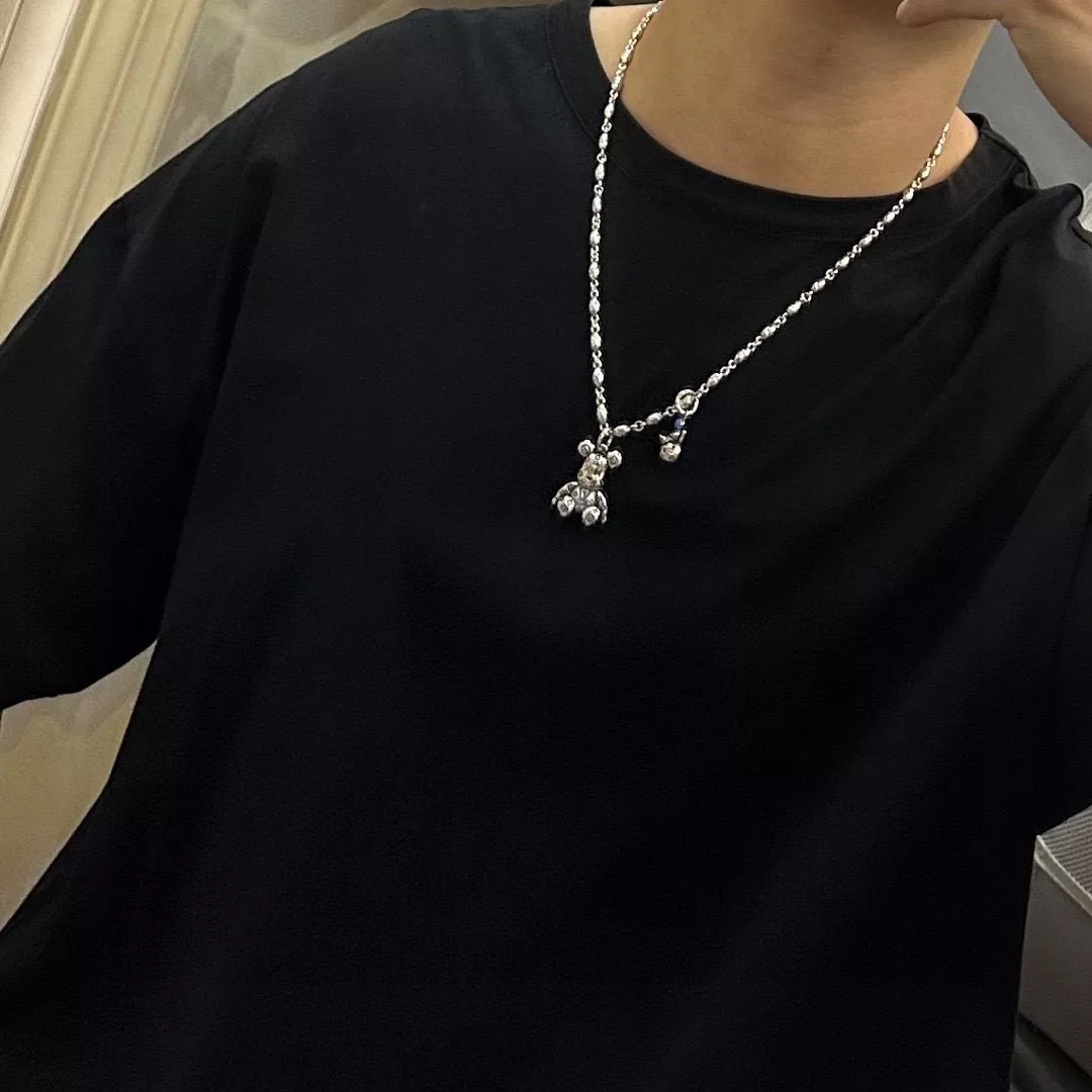 루이비통 빈티지 실버톤 체인 목걸이 상세 이미지 4