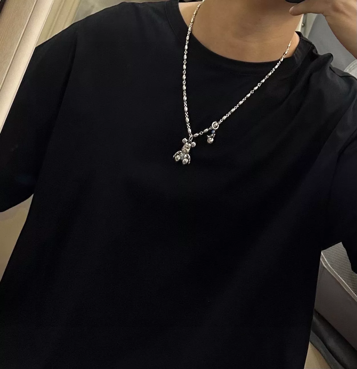 루이비통 빈티지 실버톤 체인 목걸이 상세 이미지 7