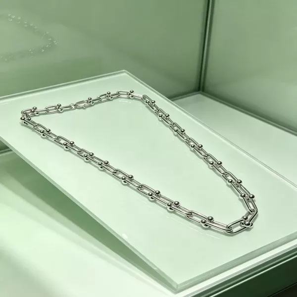티파니앤코 빈티지 무드 실버 체인 목걸이