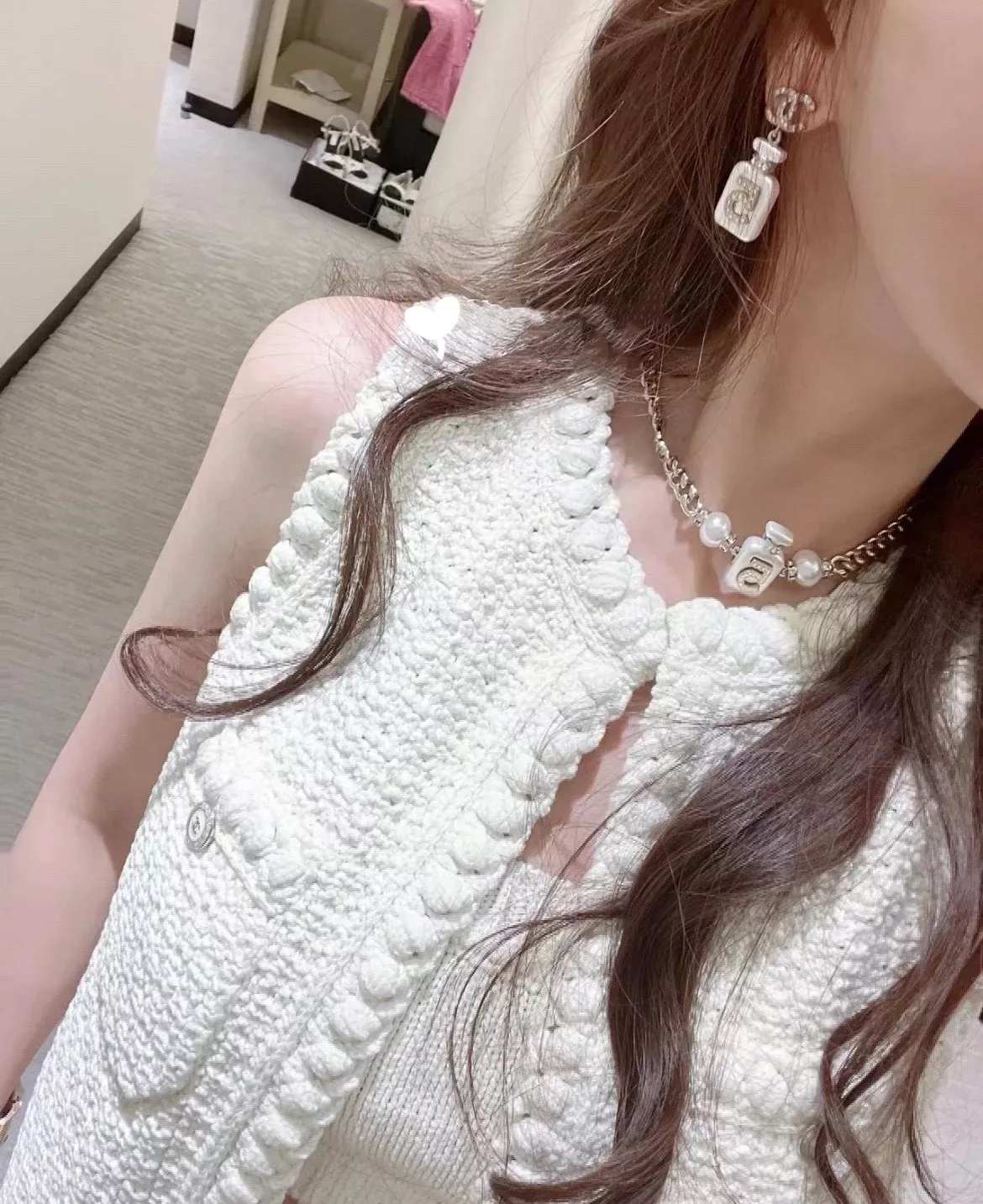 샤넬 향수병 모티브 팔찌 겸 목걸이 세트 상세 이미지 27