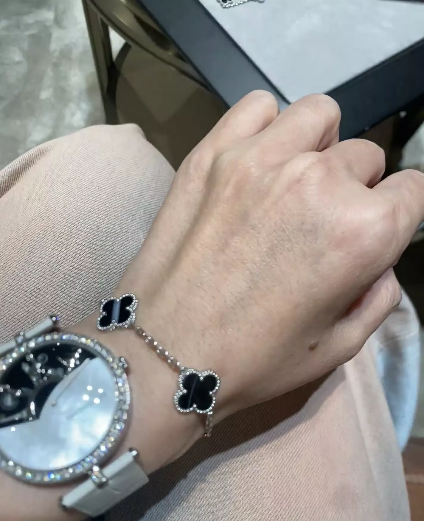 샤넬 향수병 모티브 팔찌 겸 목걸이 세트 상세 이미지 30