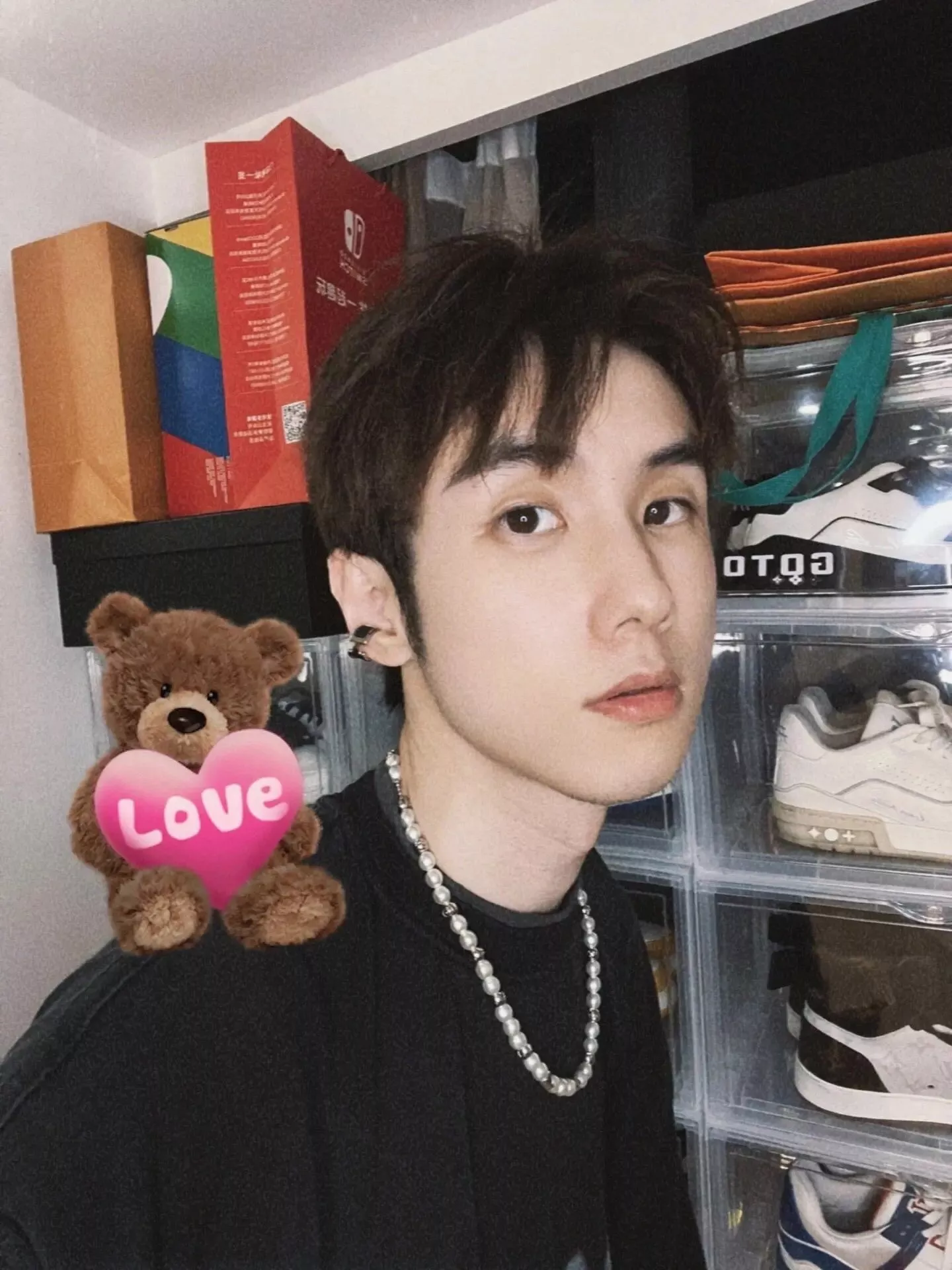 루이비통 진주 장식 체인 목걸이 상세 이미지 15