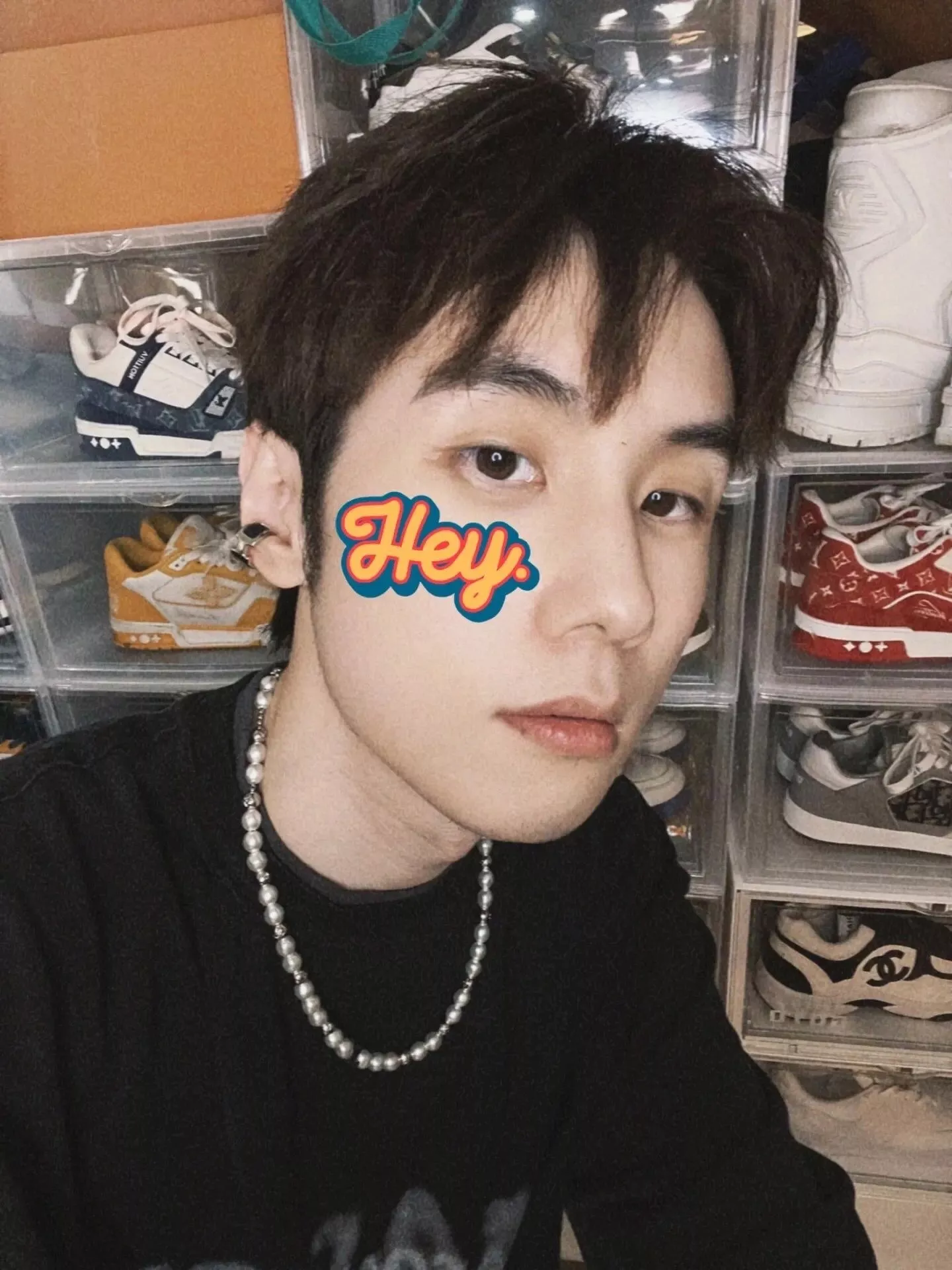 루이비통 진주 장식 체인 목걸이 상세 이미지 17