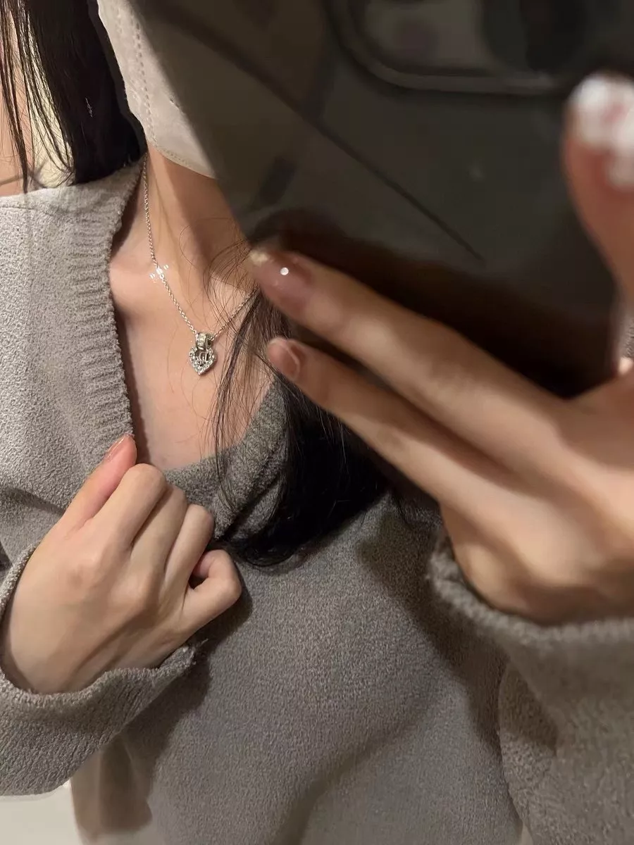 디올 빈티지 하트 로고 목걸이 상세 이미지 15