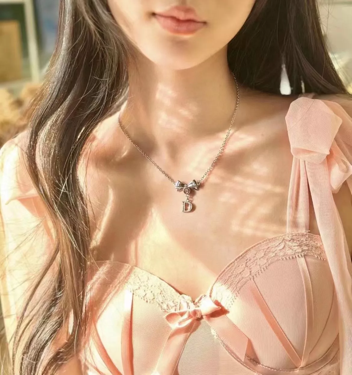 디올 리본 모티브 빈티지 목걸이 상세 이미지 10