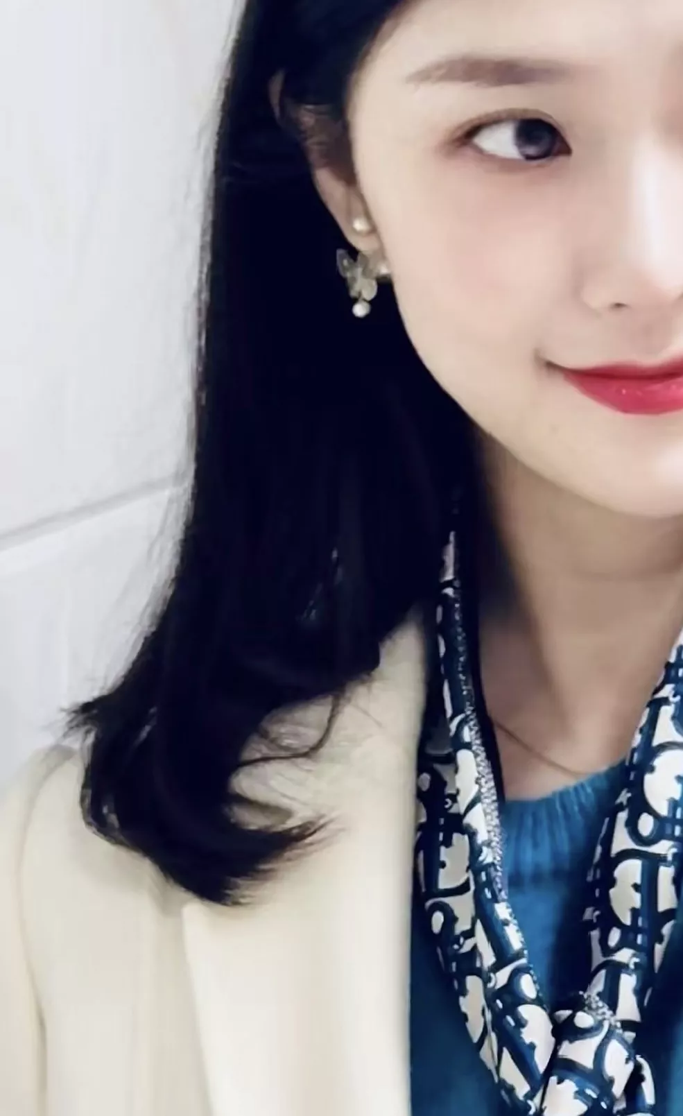 디올 버터플라이 모티브 진주 장식 귀걸이 상세 이미지 42