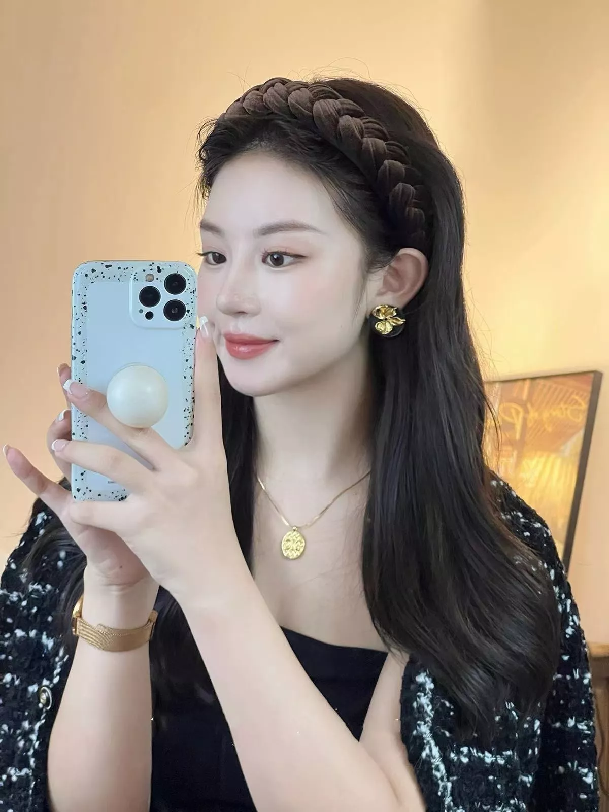 셀린느 타원형 개선문 브레이드 체인 목걸이 상세 이미지 10