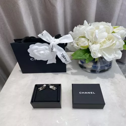 샤넬 블랙 화이트 동백 더블C 이어링
