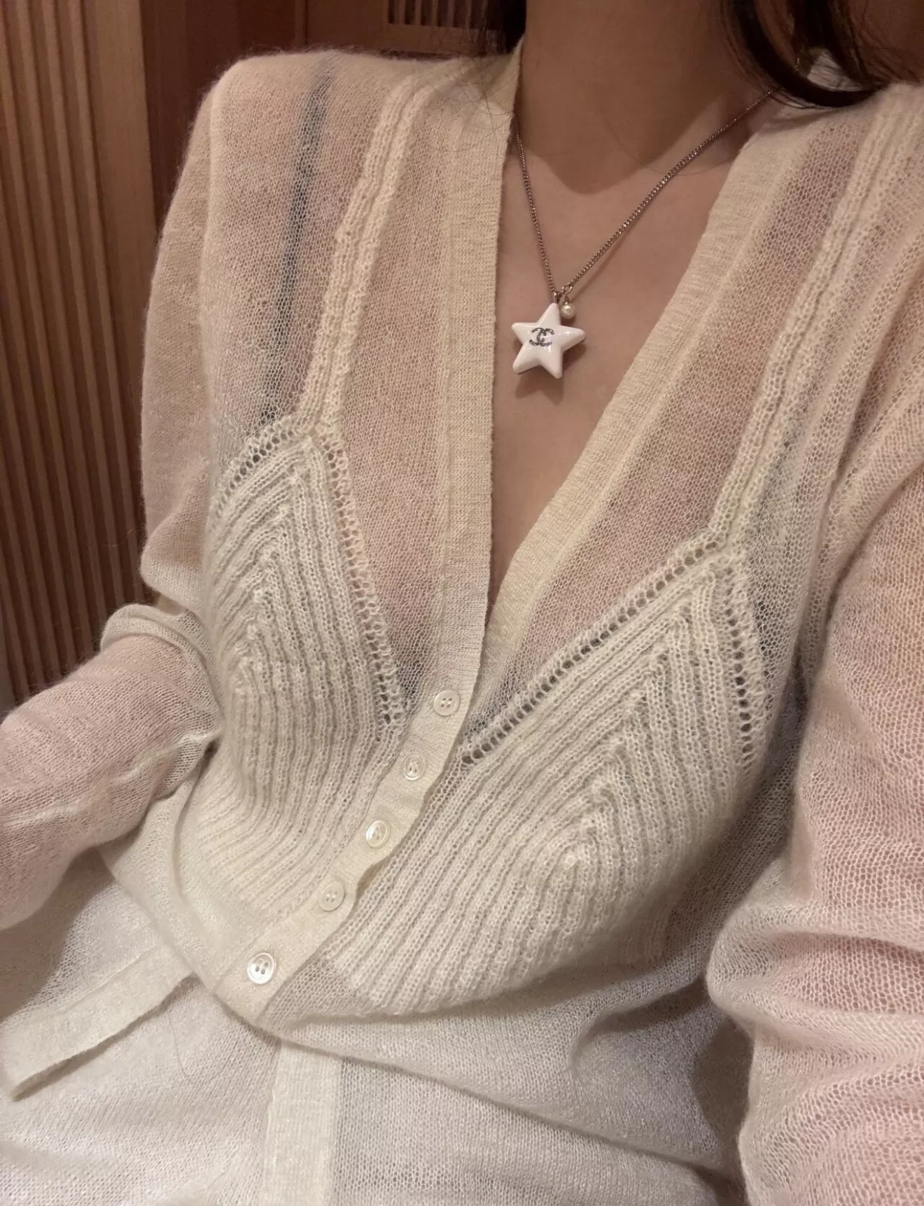 샤넬 스타 장식 아크릴 목걸이 상세 이미지 35