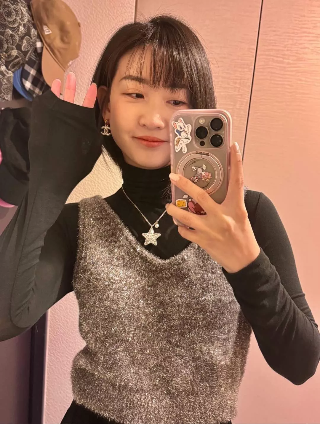 샤넬 스타 장식 아크릴 목걸이 상세 이미지 24