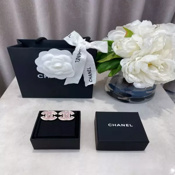 샤넬 더블 C 핑크 이어링