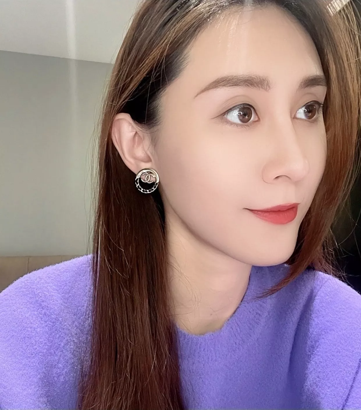 샤넬 체인 디테일 원형 귀걸이 상세 이미지 30