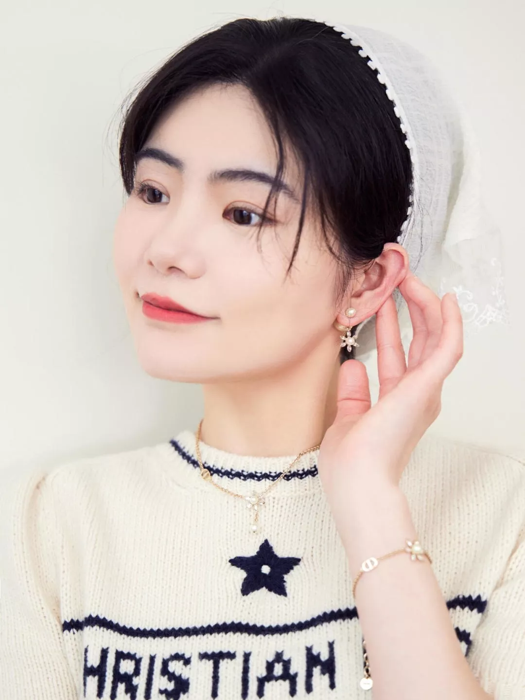디올 진주 태양화 장식 브레이슬릿 상세 이미지 24