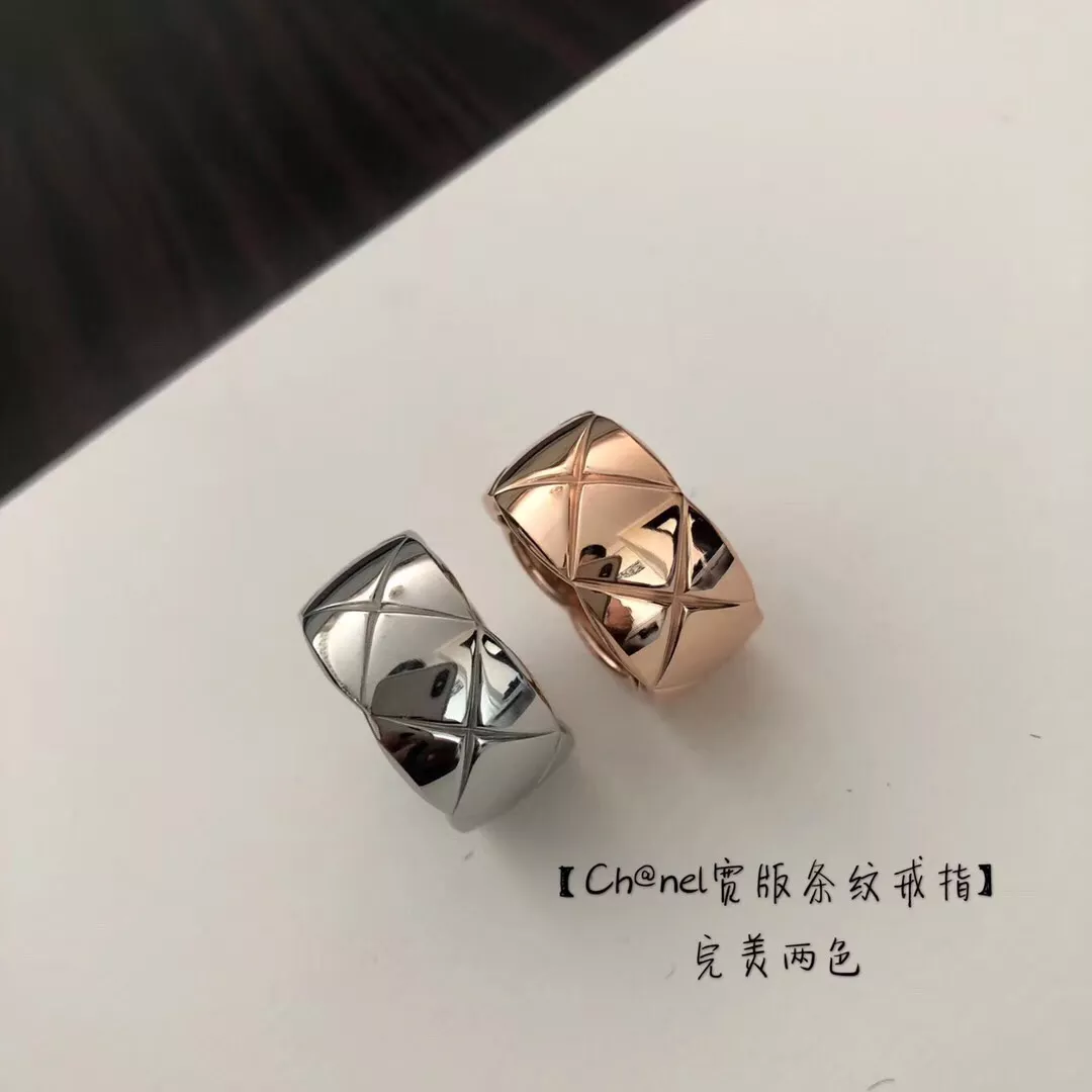 샤넬 와이드 스트라이프 반지 상세 이미지 1