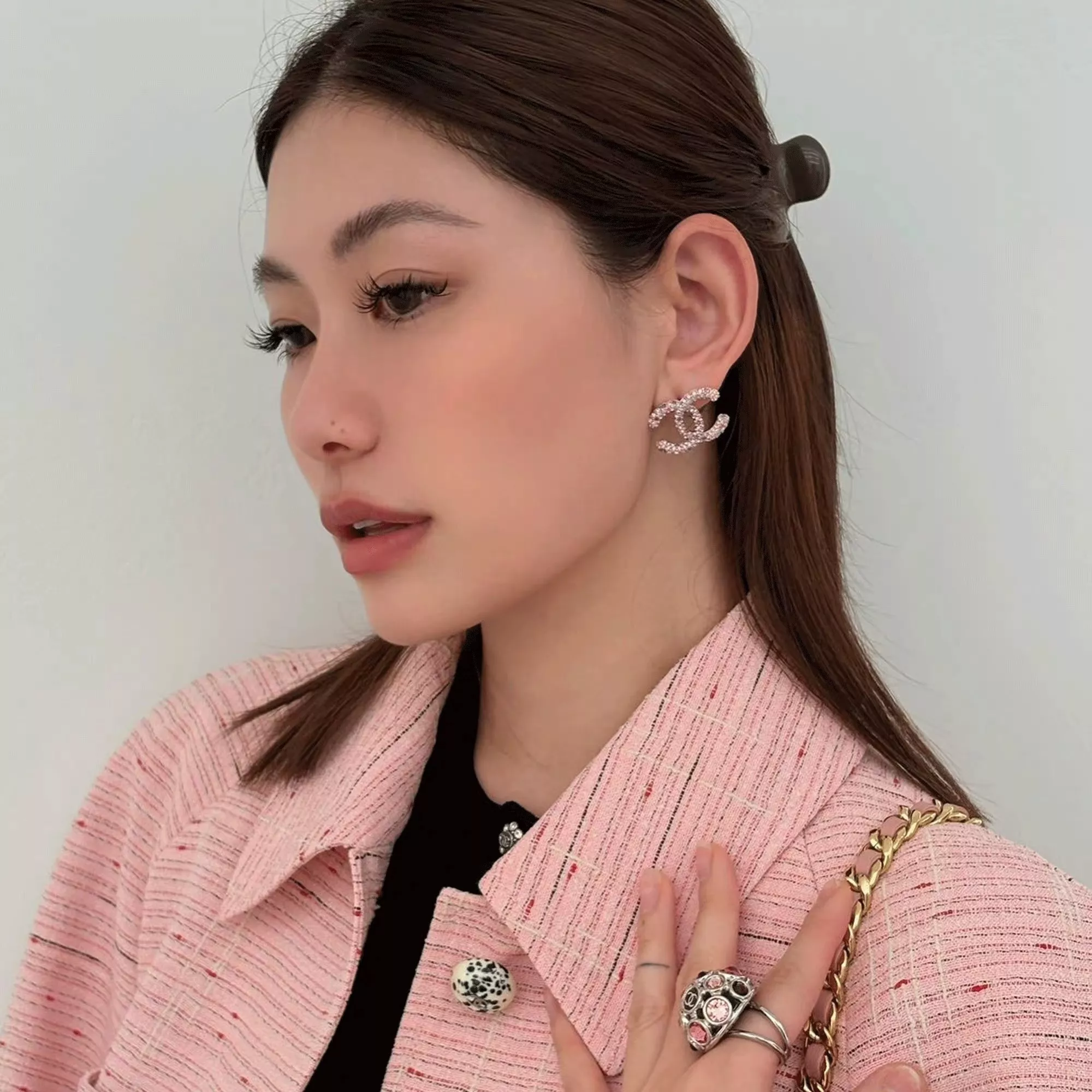 샤넬 더블 C 로고 이어링 상세 이미지 10