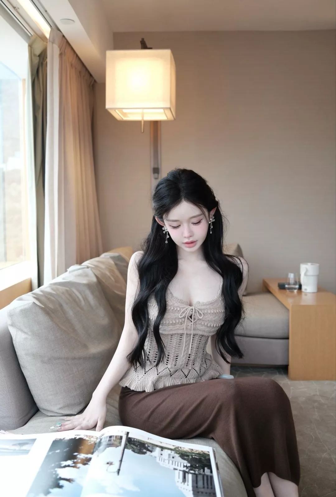 샤넬 삼엽 클로버 더블 C 태슬 이어링 상세 이미지 13