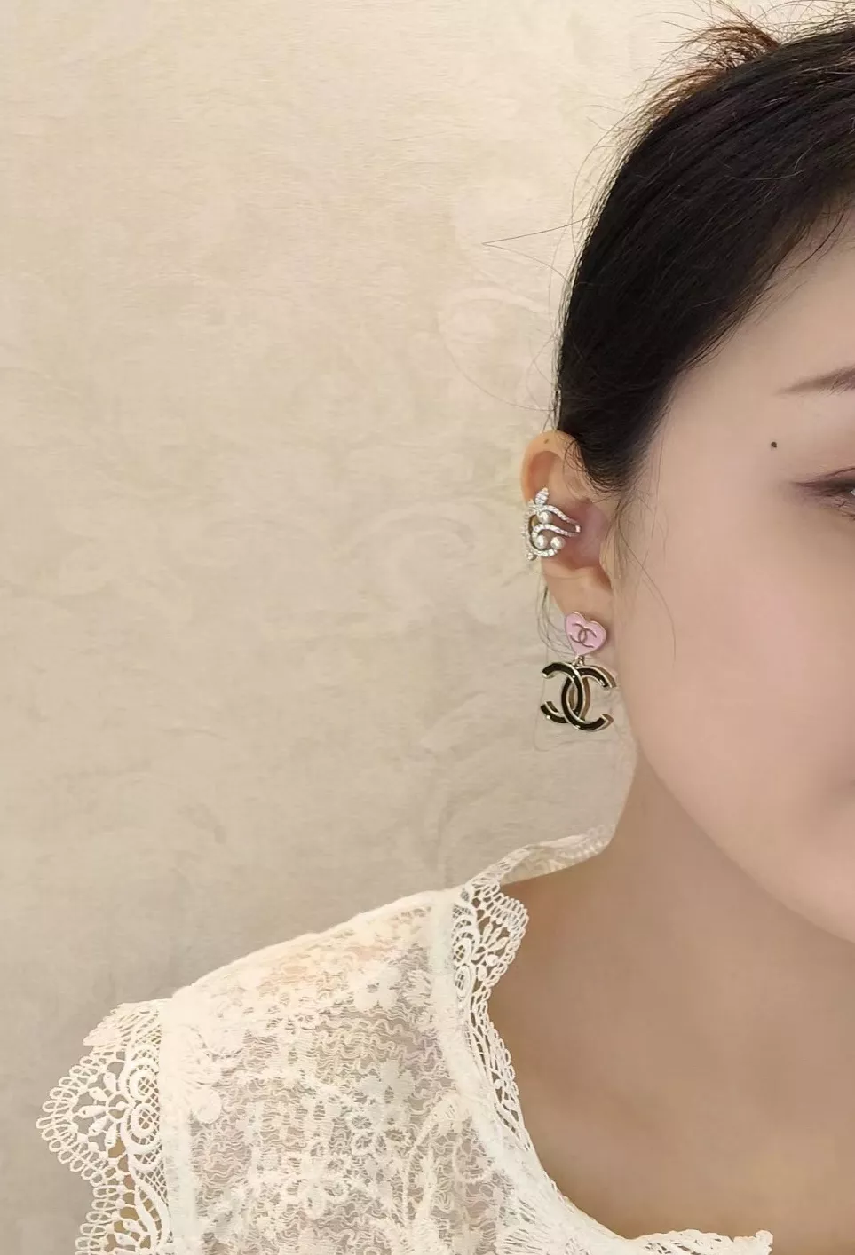 샤넬 하트 더블 C 귀걸이 상세 이미지 19