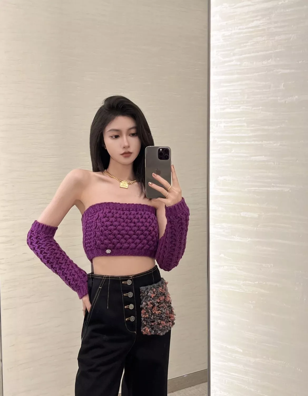 샤넬 굵은 체인 초커 목걸이 상세 이미지 11