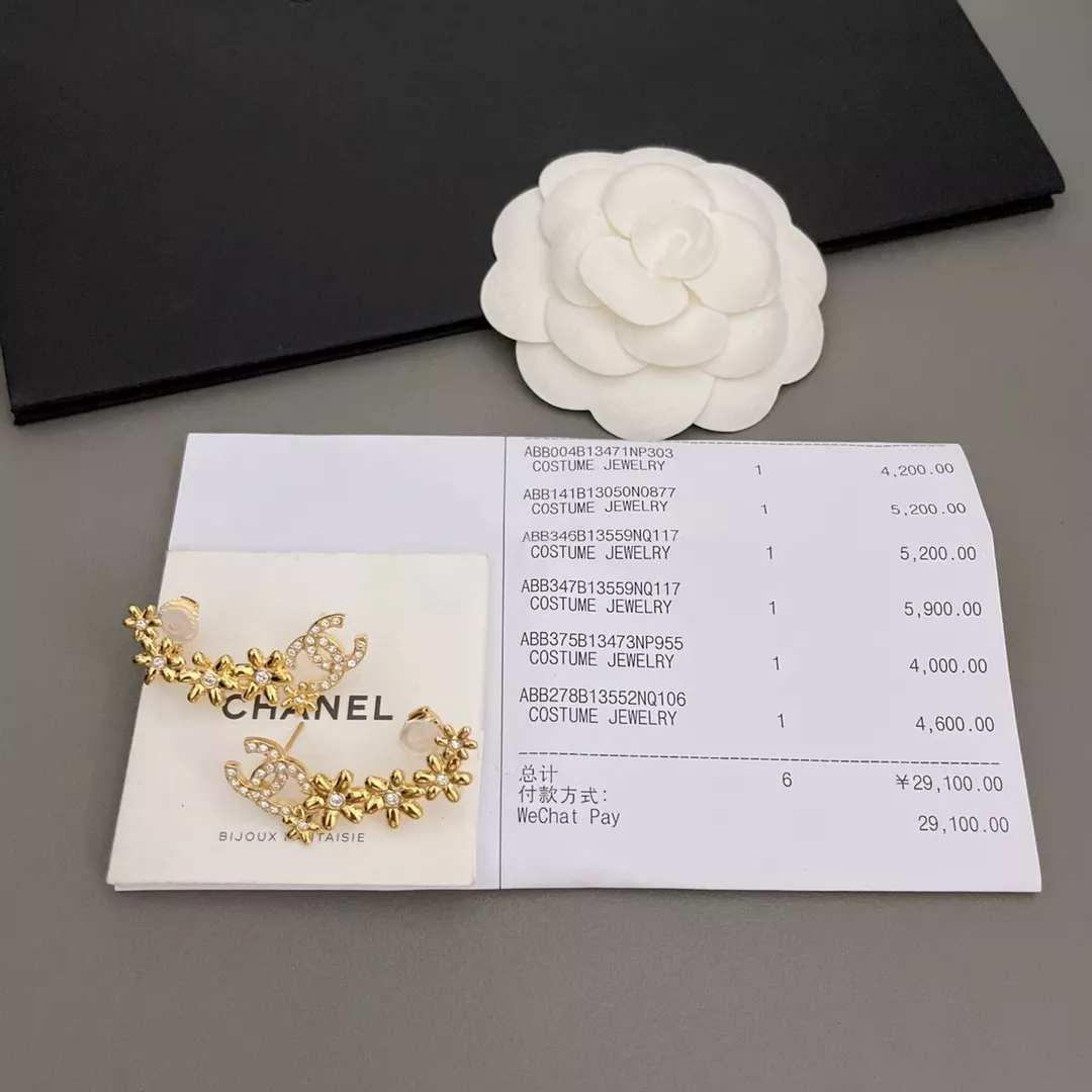 샤넬 빈티지 무드의 플라워 이어 커프 귀걸이 상세 이미지 2