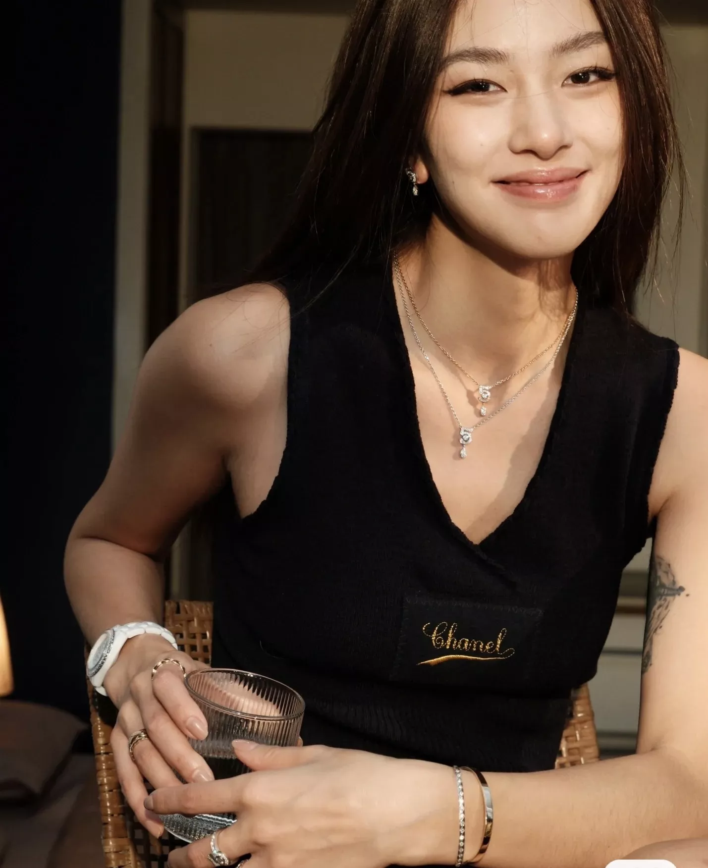 샤넬 풀 다이아 퀼팅 뱅글 팔찌 상세 이미지 30