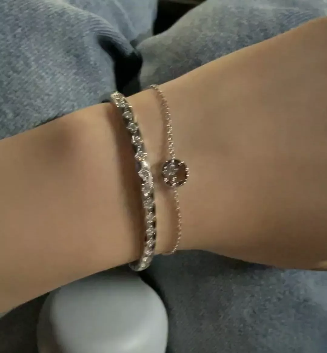 샤넬 풀 다이아 퀼팅 뱅글 팔찌 상세 이미지 29