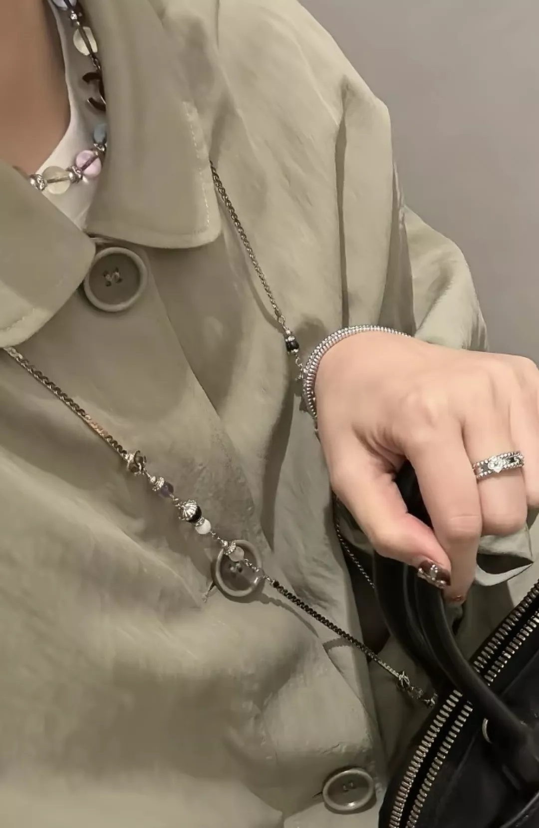 샤넬 더블 C 롱 체인 목걸이 상세 이미지 18