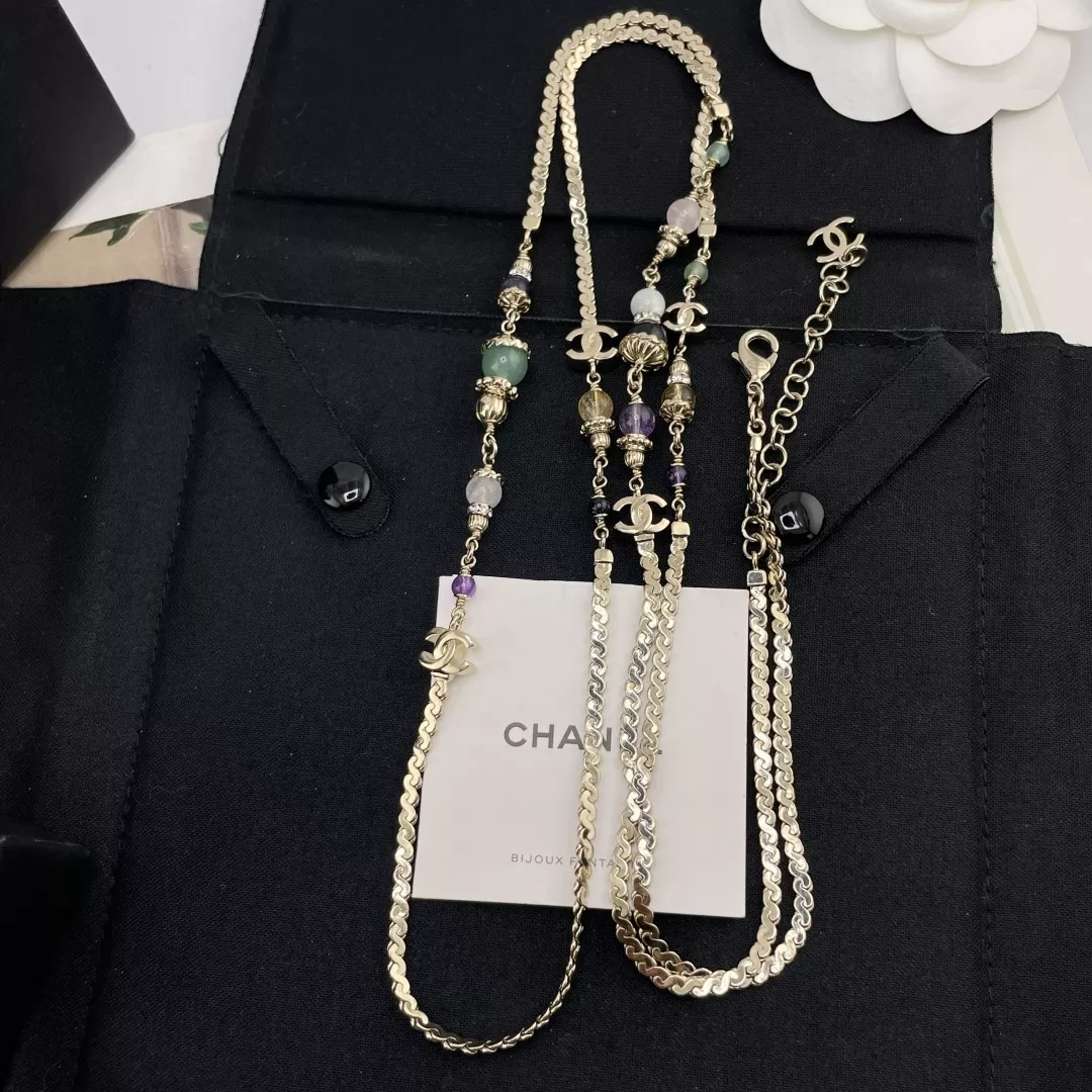 샤넬 더블 C 롱 체인 목걸이 상세 이미지 1