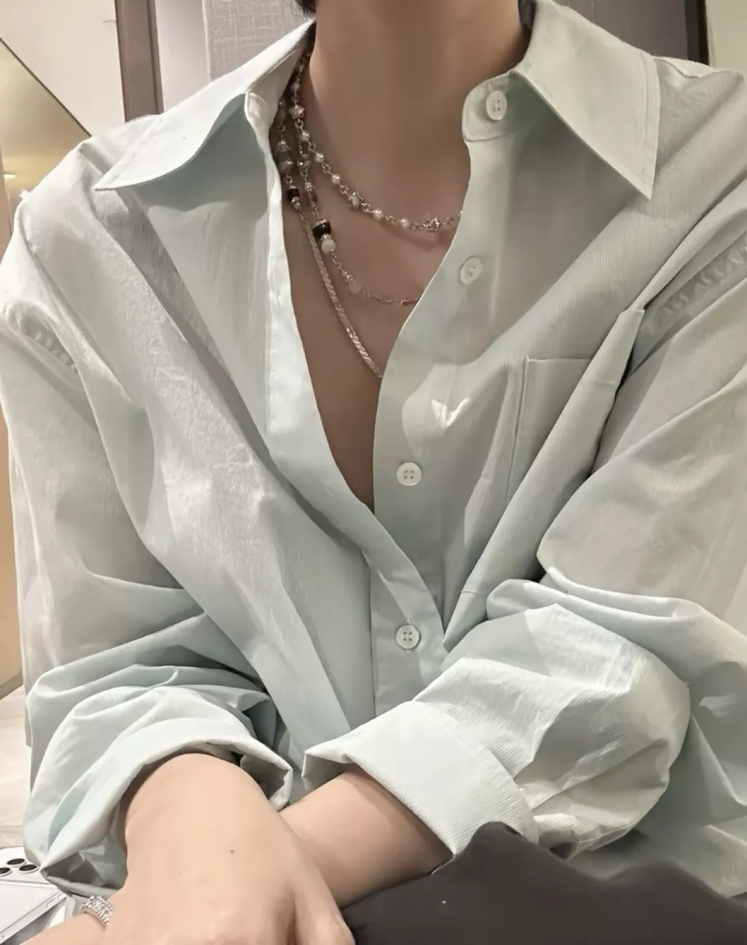 샤넬 더블 C 롱 체인 목걸이 상세 이미지 22