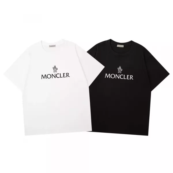 몽클레어 프린팅 코튼 반소매 티셔츠