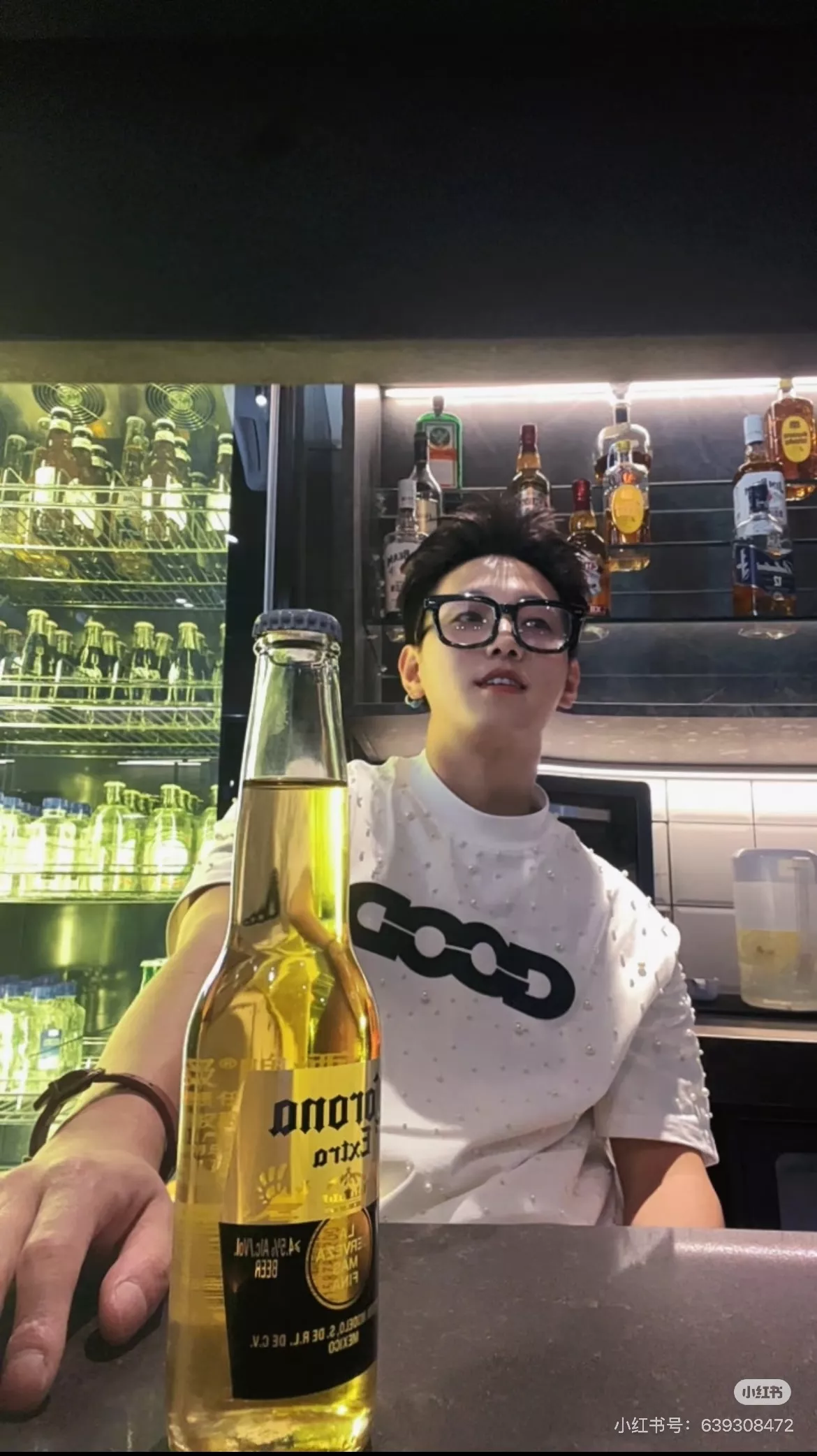 굿브랜드 진주 장식 로고 반소매 티셔츠 상세 이미지 13