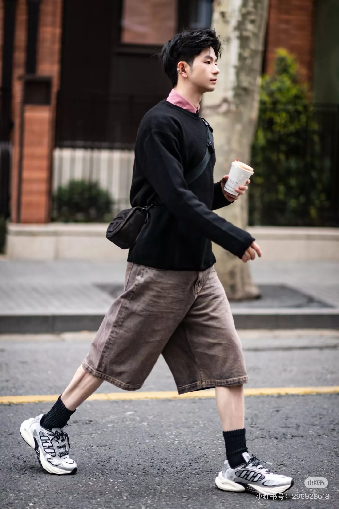 앙팡리쉬데프리메 워싱 디스트로이드 그래피티 데님 반바지 상세 이미지 23