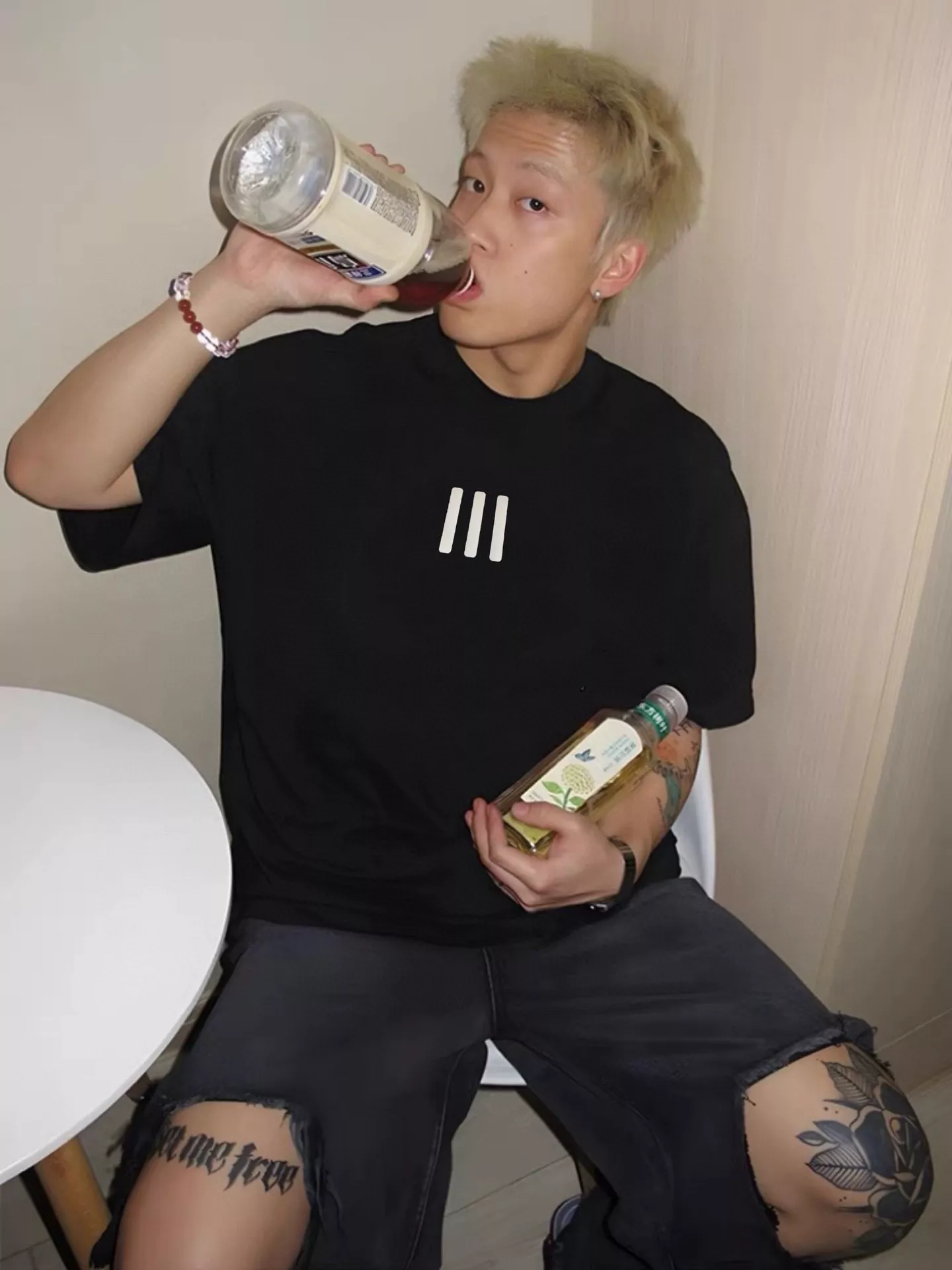 피어오브갓 에센셜스 실리콘 프린트 반소매 티셔츠 상세 이미지 29