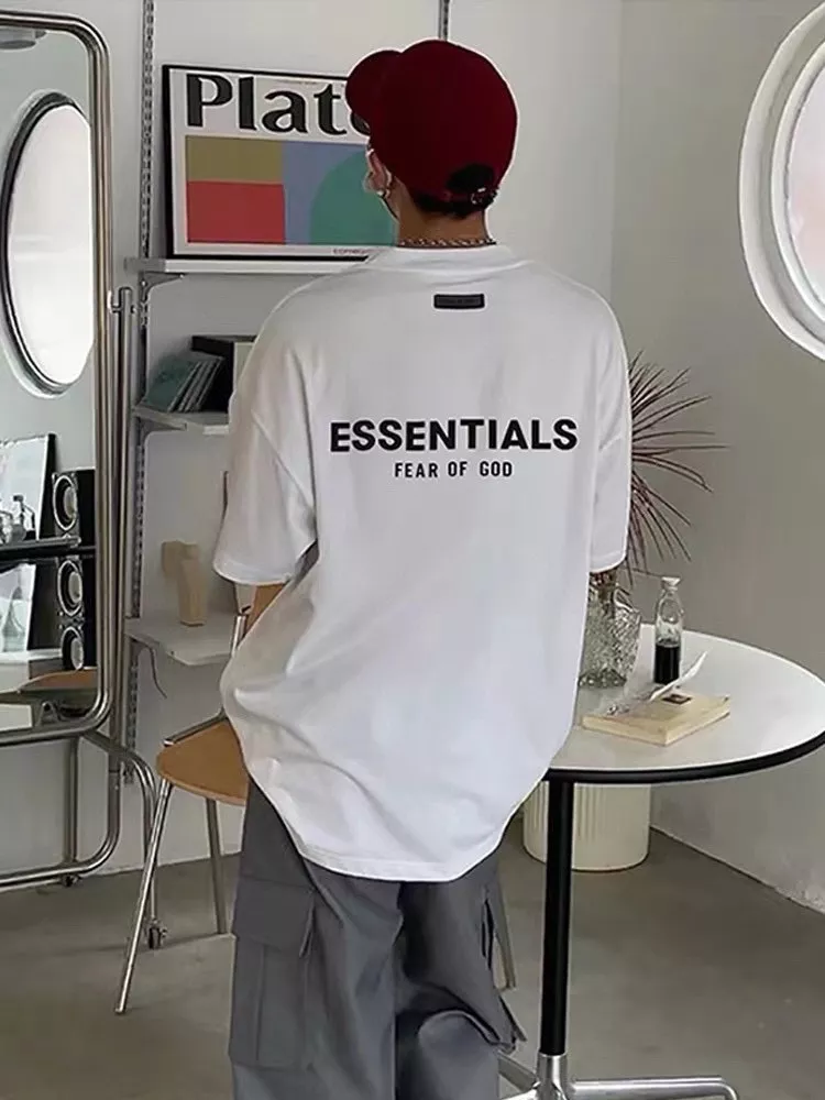 피어오브갓 에센셜스 실리콘 프린트 반소매 티셔츠 상세 이미지 27