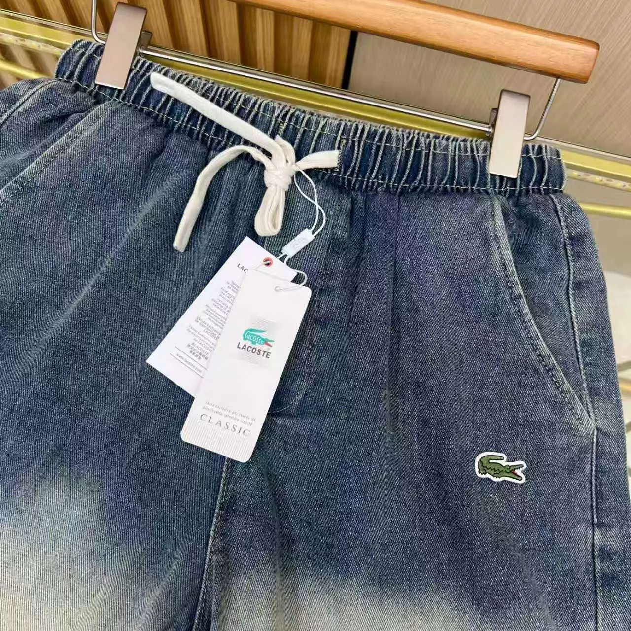 라코스테 남성 데님 5부 반바지 상세 이미지 13