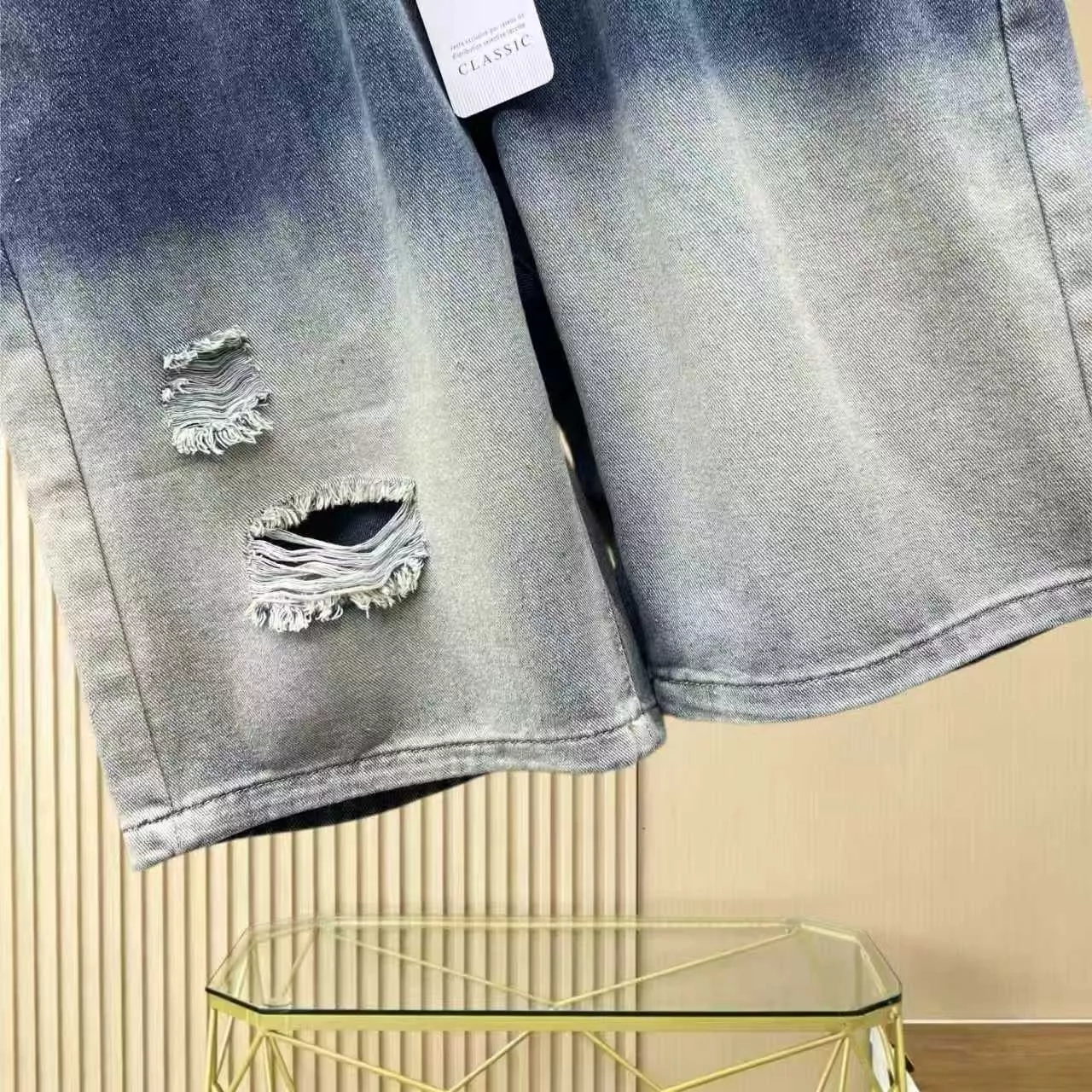 라코스테 남성 데님 5부 반바지 상세 이미지 8