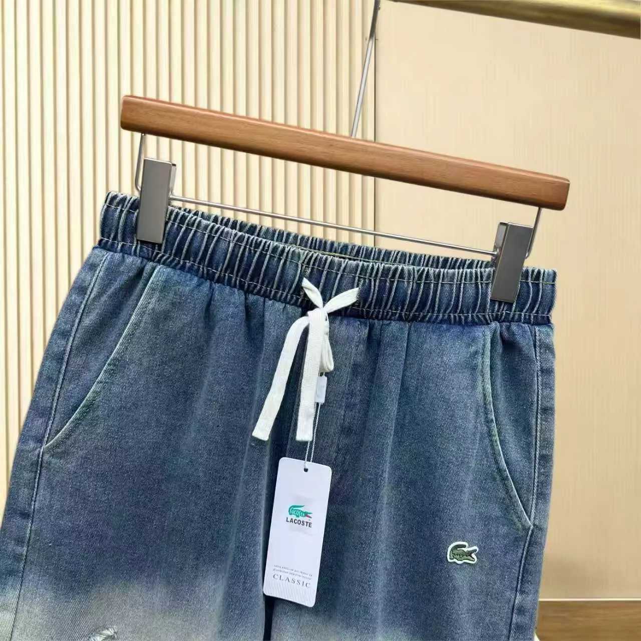 라코스테 남성 데님 5부 반바지 상세 이미지 7