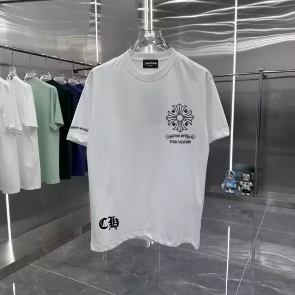 크롬하츠 런던 한정 빈티지 스타일 반소매 티셔츠