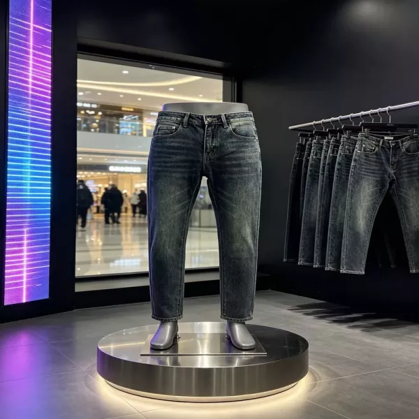 버버리 빈티지 워싱 스트레이트 데님 팬츠