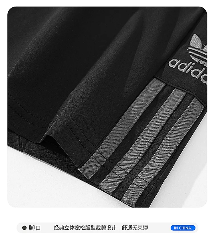 아디다스 삼선 로고 자수 하프 팬츠 상세 이미지 5