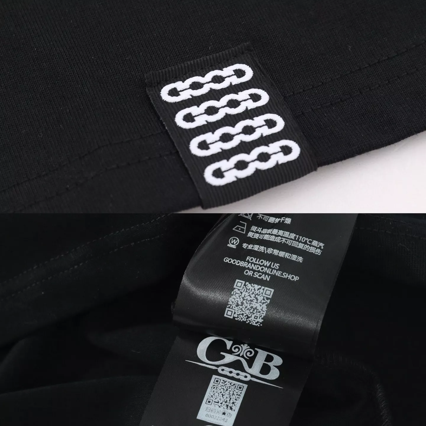 굿브랜드 진주 장식 레터링 반소매 티셔츠 상세 이미지 8