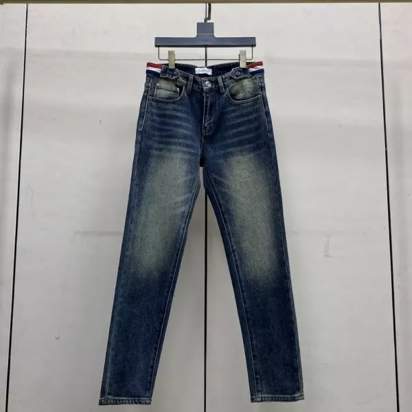 몽클레어 빈티지 워싱 스트레이트 데님 팬츠