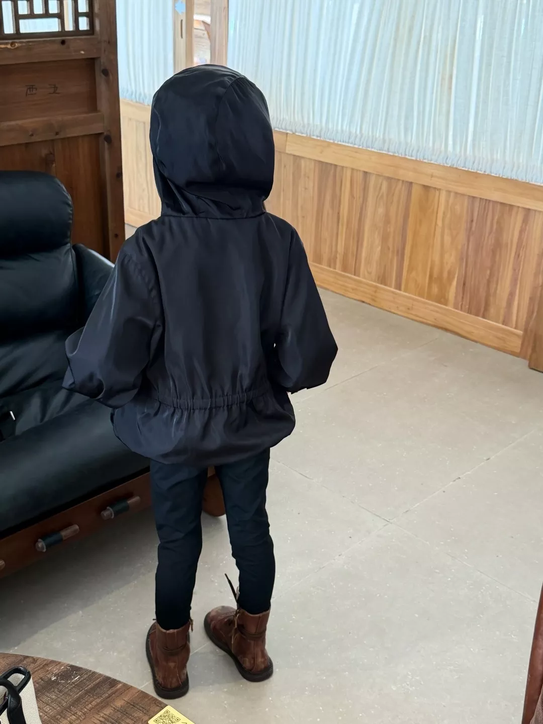 프라다 블랙 후드 윈드 재킷 상세 이미지 18